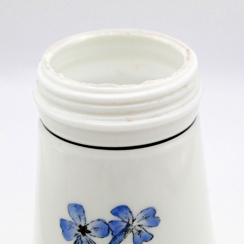 Challinor Taylor Glass Sugar Shaker Muffineer Painted Opalware Florals  Antique - Picture 9 of 9